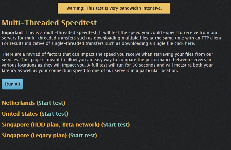 Whatbox bandwidth test